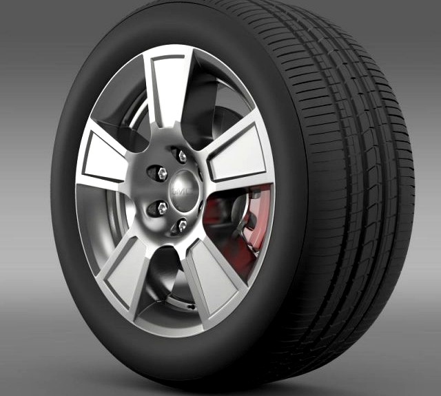 GMC Sierra Regular cab wheel 3D Model