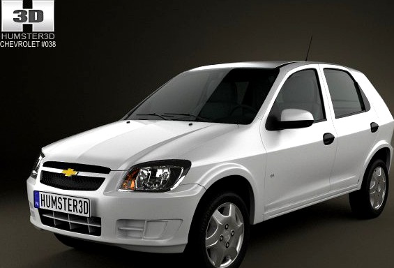 Chevrolet Celta 5door hatchback 2011 3D Model