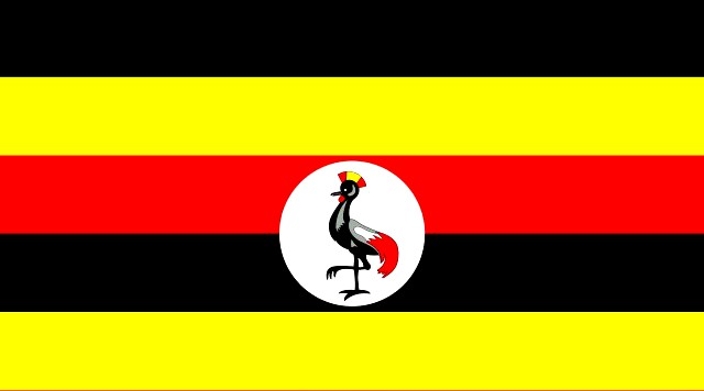 Uganda flag 3D Model