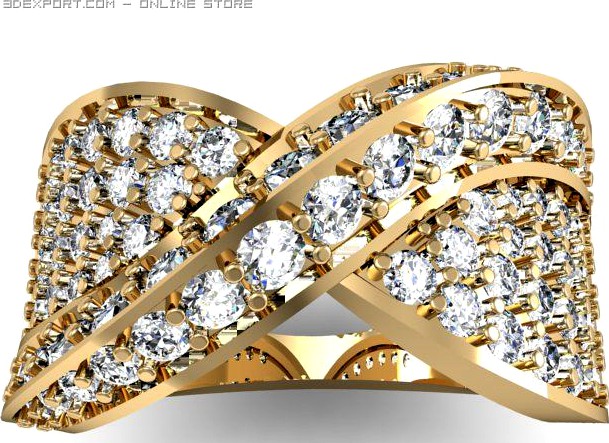 Engagement ring 3D Model