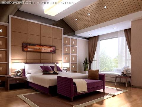 Bedroom 019 3D Model