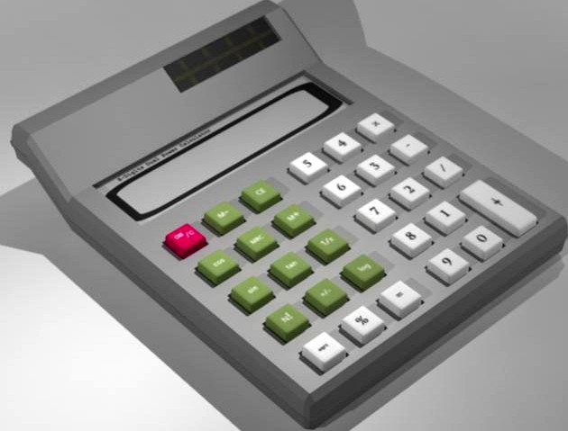 Calculator 3D Model