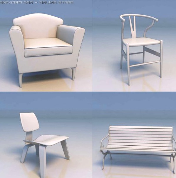 Chair sofa lounge 3D Model