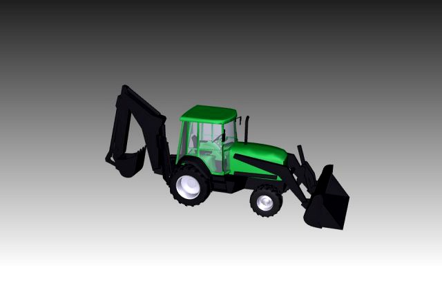 John Deere 710 Backhoe Loader 3D Model