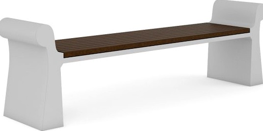 Wooden Bench 7 3D Model