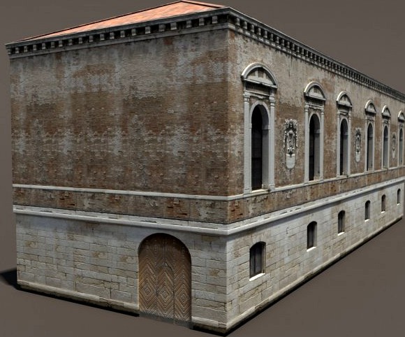 Venice Building 148 Low Poly 3D Model