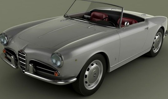 Alfa Romeo Giulietta Spider 1959 3D Model