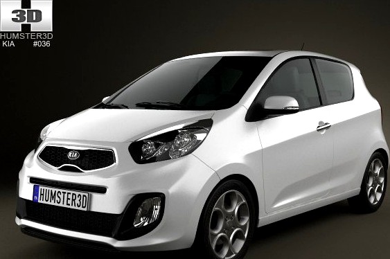 Kia Picanto Morning 3door 2012 3D Model