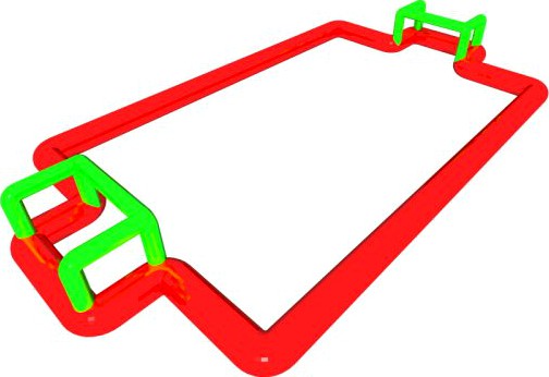 Foos ball field 3D Model
