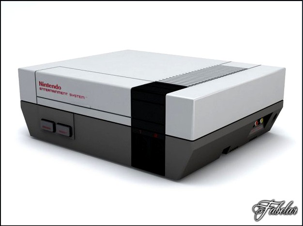 NES console only 3D Model