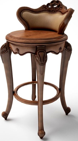 Classic bar chair 3D Model