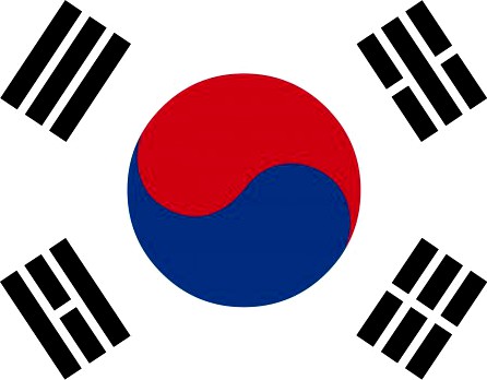 South Korea flag 3D Model