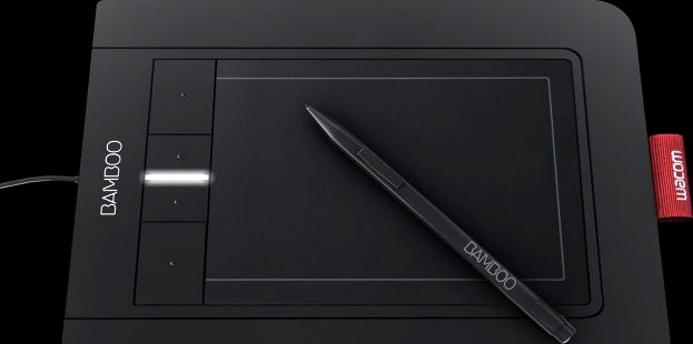 Wacom bamboo pen and touch drawing tablet 3D Model