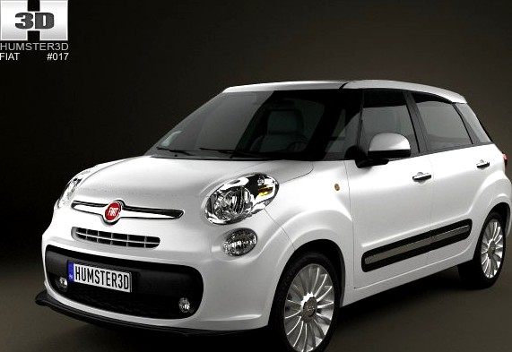 Fiat 500L 2013 3D Model