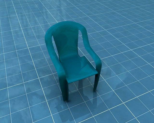 Plastic chair 3D Model