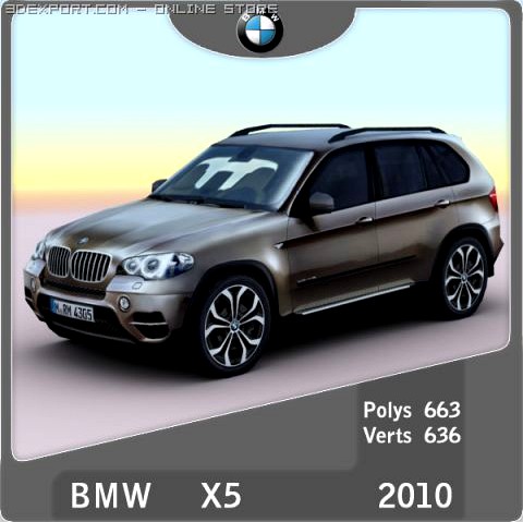 2010 BMW X5 3D Model