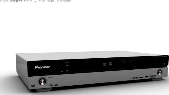 Pioneer DVD Recorder   DVD 650 3D Model