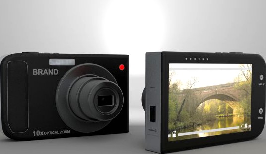 Stock Digital Camera Modo and OBJ 3D Model