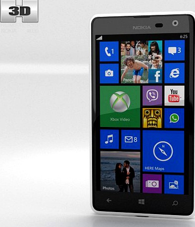 Nokia Lumia 625 3D Model