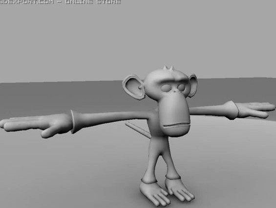 Monkey 3D Model