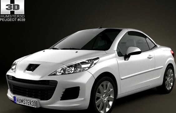 Peugeot 207 CC 2012 3D Model