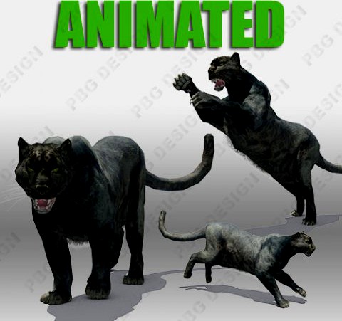 Black Panther 3D Model