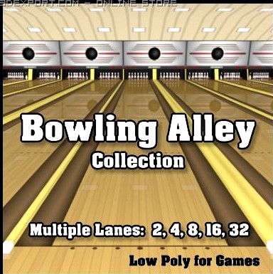 Bowling Alley Collection 3D Model