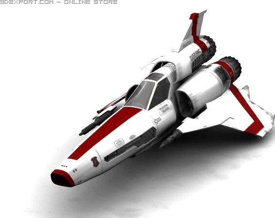 BS Galactica Viper MK II 3D Model