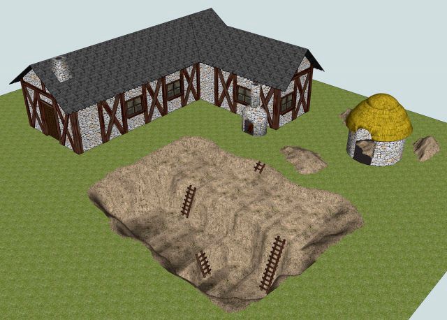 Clay pit 3D Model