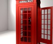 Red Phone Booth 3D Model