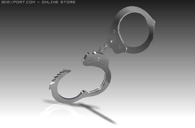 Police handcuffs 3D Model