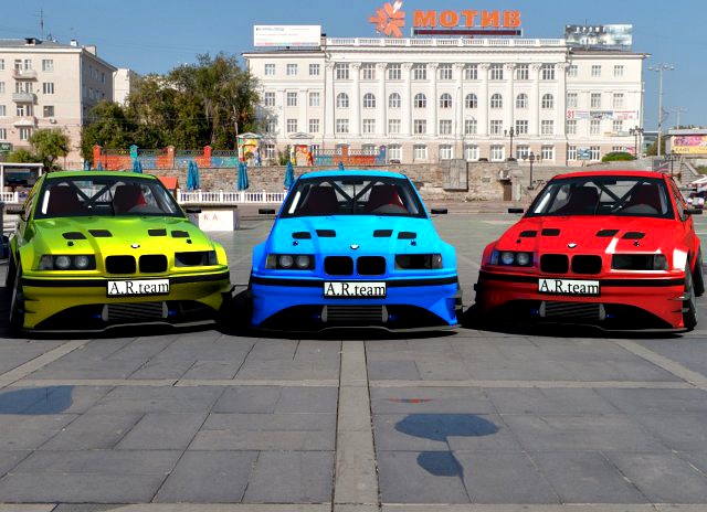 BMW e36 compact tuning 3D Model