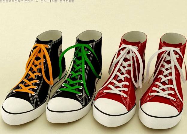 Converse keds 3D Model