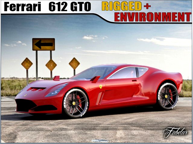 Ferrari 612 GTO concept 3D Model