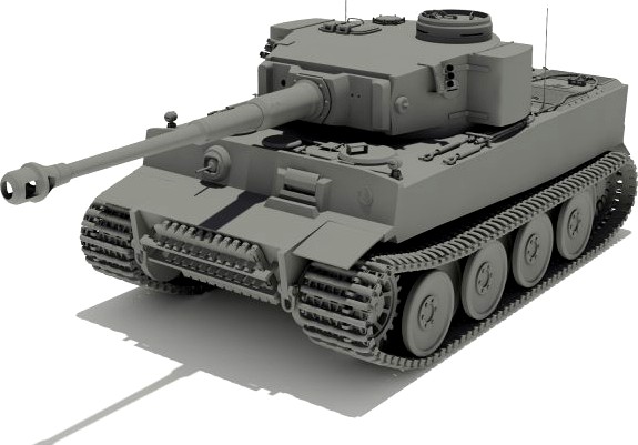 PzVI Tiger Ausf H1 502 battalion 3D Model