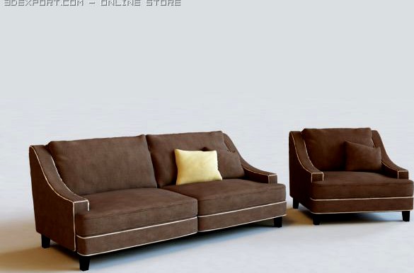 Sofaset01 3D Model
