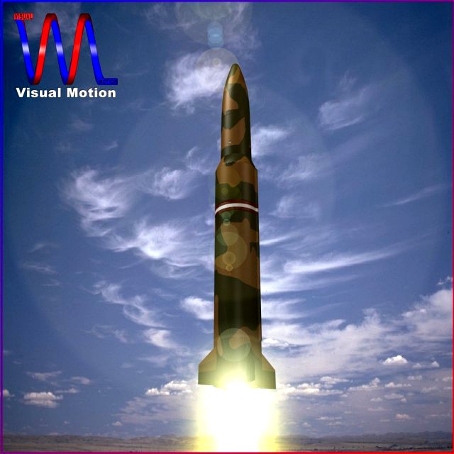 Chinese DF16 Ballistic Missile 3D Model