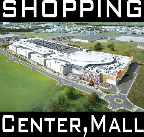 3D Models Mall Shopping Center 3D Model