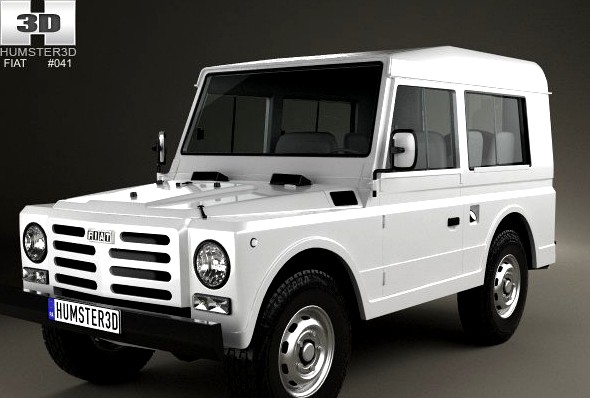 Fiat Campagnola Station Wagon 1987 3D Model