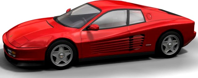 1984 Ferrari Testarossa 3D Model