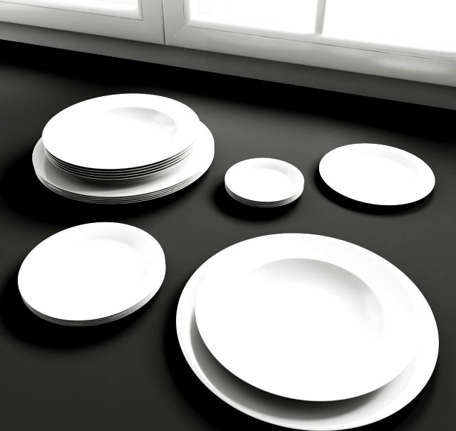 Convexshapes  Kitchen Decorations  Dinner plates 3D Model