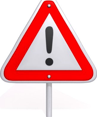 Warning sign 3D Model