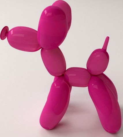 Balloon Poodle 3D Model