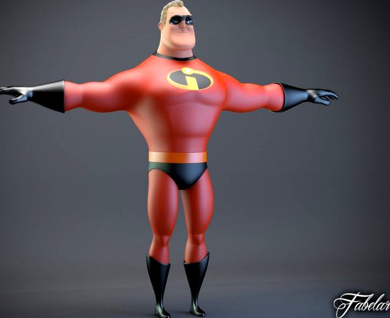 Mr Incredible 3D Model