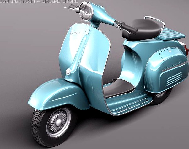 Vespa 150 super 1965 3D Model