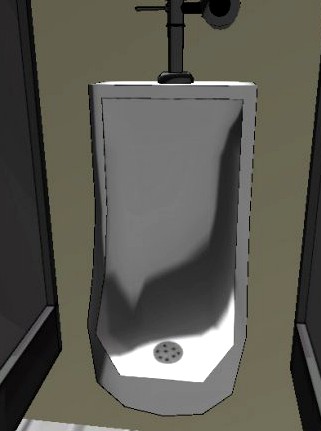 Mens Urinal 3D Model