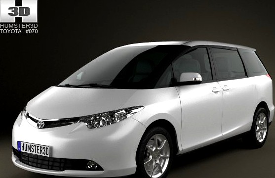 Toyota Previa 2012 3D Model