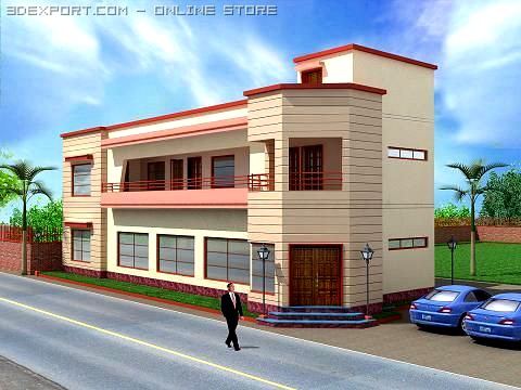 Factory Office 3D Model