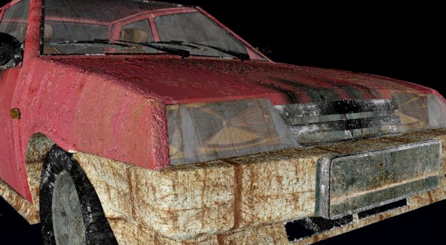 Rusty car 3D Model