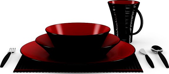 Tableware Set 3D Model